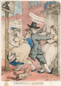 Crimping um Quaker de Thomas Rowlandson