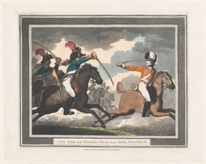 Cut One e Horses Head perto de Side, Protect, 1º de setembro de 1798., 1º de setembro de 1798. de Thomas Rowlandson