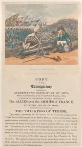 Morte e Bonaparte, Os Dois Reis do Terror, 1º de janeiro de 1814., 1º de janeiro de 1814. de Thomas Rowlandson