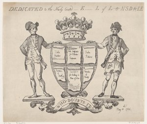 Dedicado ao recém-criado E-l de L-nsd-le, 11 de maio de 1784., 11 de maio de 1784. de Thomas Rowlandson