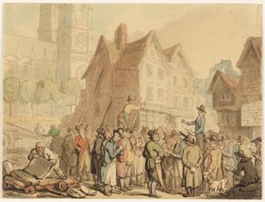 Demolição de casas antigas ao norte da Abadia de Westminster de Thomas Rowlandson