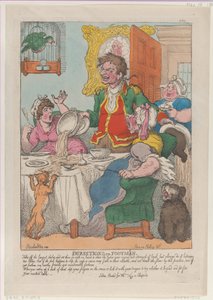 Direcções para os Footmen, 10 de Novembro de 1807., 10 de Novembro de 1807. de Thomas Rowlandson