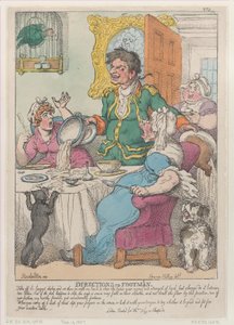 Direções para Footmen, 10 de novembro de 1807., 10 de novembro de 1807. de Thomas Rowlandson