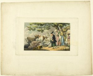Doctor Syntax Drawing After Nature, de The Tour of Doctor Syntax de Thomas Rowlandson