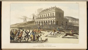 Doutor Sintaxe, Perde o seu Dinheiro no Hipódromo de York de Thomas Rowlandson