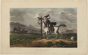 O Doutor Syntax a perder-se de Thomas Rowlandson
