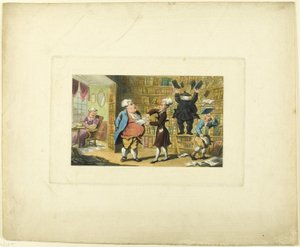 Doctor Syntax and the Book Seller, de The Tour of Doctor Syntax de Thomas Rowlandson