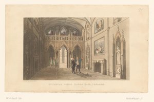 O Doutor Syntax visita Eaton Hall, em Cheshire de Thomas Rowlandson