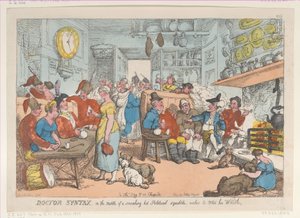 Doctor Syntax, in the Middle of a Smoking Hot Political Squabble, Wishes to Whe..., August 31, 1813. de Thomas Rowlandson