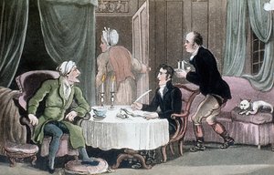Doutor Sintaxe fazendo sua vontade, c1816 de Thomas Rowlandson