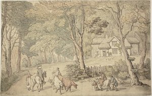 Doutor Sintaxe na Estrada de Thomas Rowlandson