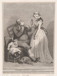 Barbeamento doméstico de Thomas Rowlandson