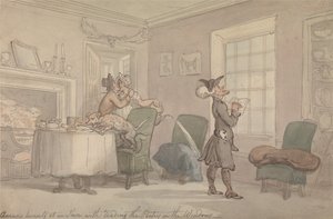 Dr. Syntax: Imitando a sagacidade da janela de Thomas Rowlandson