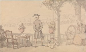 O Dr. Syntax a divagar de Thomas Rowlandson