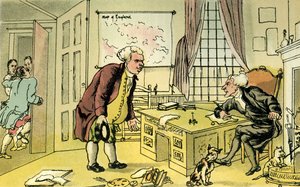 "Dr. Sintaxe e o livreiro de Thomas Rowlandson