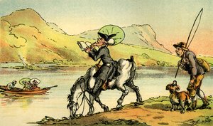 &39;Dr. Sintaxe desenhando o lago&39; de Thomas Rowlandson