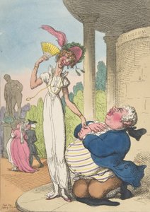 Dropsy Cortejo Consumo, 25 de outubro de 1810., 25 de outubro de 1810. de Thomas Rowlandson