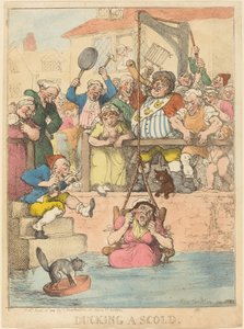 Esquivando-se de uma repreensão de Thomas Rowlandson