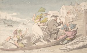 Ventos da Páscoa, ca. 1810. de Thomas Rowlandson.