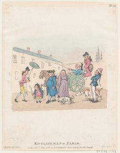 Inglês em Paris, 1º de maio de 1803., 1º de maio de 1803. de Thomas Rowlandson