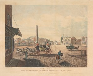 Entrada pela St. Georges Road ou pela Obelisk Turnpike (n.º 2) de Thomas Rowlandson