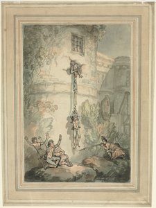 Fuga de prisioneiros franceses de Thomas Rowlandson