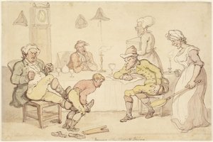 «Noite» ou «O Homem Sensível» de Thomas Rowlandson