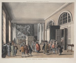 Escritório de Impostos, Rua Broad de Thomas Rowlandson