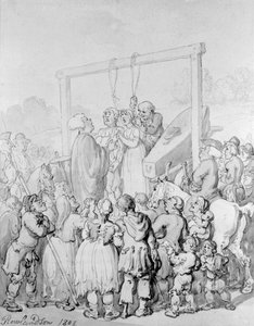 Execução em Tyburn, 1803 de Thomas Rowlandson