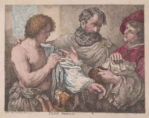 O Filho Pródigo, 1783-95. de Thomas Rowlandson