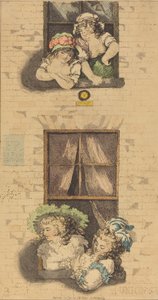 Primeiro e Segundo Andares, publicado em 1791. de Thomas Rowlandson
