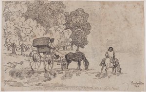 Four Wheel Chaise, 10 de Abril de 1785., 10 de Abril de 1785. de Thomas Rowlandson