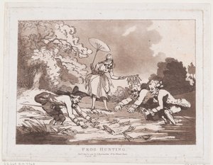 Caça aos sapos de Thomas Rowlandson