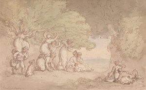 Colheita de Fruta e Nozes de Thomas Rowlandson