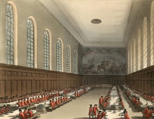 Visão geral do interior do Hospital Chelsea de Thomas Rowlandson
