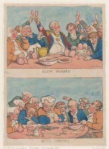 Glow Worms, Muck Worms, 1812., 1812. de Thomas Rowlandson