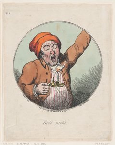 Boa noite, 1º de novembro de 1799., 1º de novembro de 1799. de Thomas Rowlandson