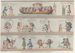 Grotesque Borders for Rooms and Halls, [29 de outubro de 1800], reimpressão., [29 de outubro de 1800], reimpressão. de Thomas Rowlandson