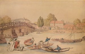 Ponte de Hampton, 1800 de Thomas Rowlandson
