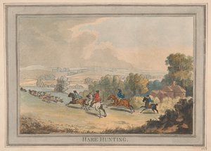 Caça à lebre de Thomas Rowlandson