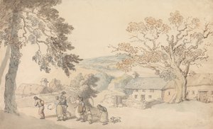 Os ceifeiros partem de Thomas Rowlandson
