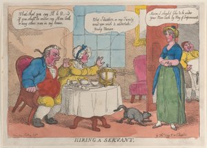 Contratando um servo, 1811., 1811. de Thomas Rowlandson
