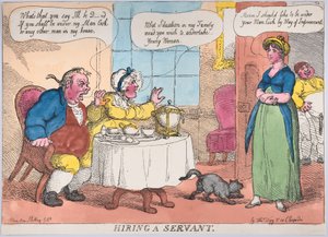 Contratando um servo, 1811., 1811. de Thomas Rowlandson