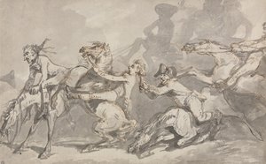 Cavaleiros em colisão de Thomas Rowlandson