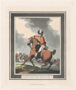 Horses Head, Near Side, Protect, 1 de setembro de 1798., 1 de setembro de 1798. de Thomas Rowlandson