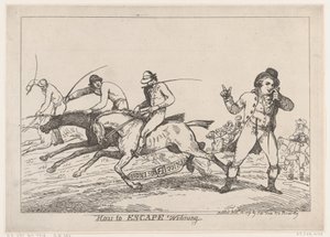 How to Escape Winning, 22 de Novembro de 1791., 22 de Novembro de 1791. de Thomas Rowlandson