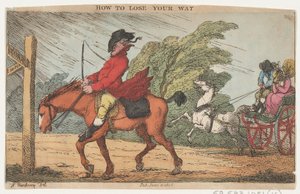 Como perder o seu caminho, 11 de junho de 1808., 11 de junho de 1808. de Thomas Rowlandson