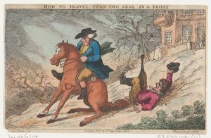 How to Travel Upon Two Legs in a Frost, 4 de Maio de 1808., 4 de Maio de 1808. de Thomas Rowlandson
