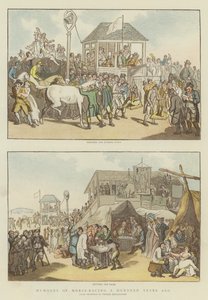Humores de Corrida de Cavalos a Cem Anos Atrás (chromolitho) de Thomas Rowlandson