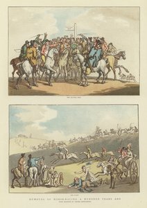Humores de corridas de cavalos há cem anos atrás de Thomas Rowlandson